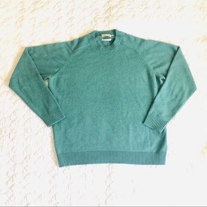 Peter Millar Crown Vintage Wool Sweater Cyan Green